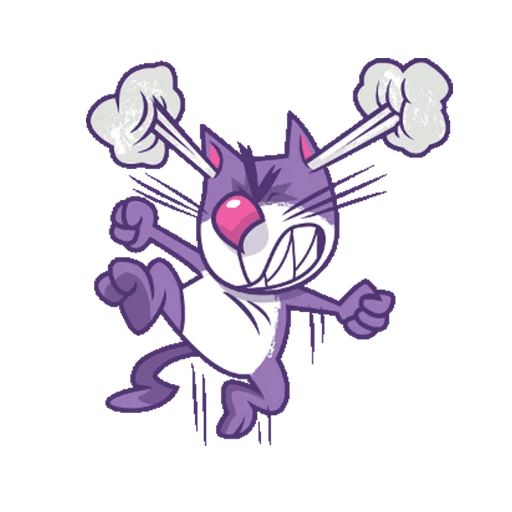 Sticker “Purple Cat-4”