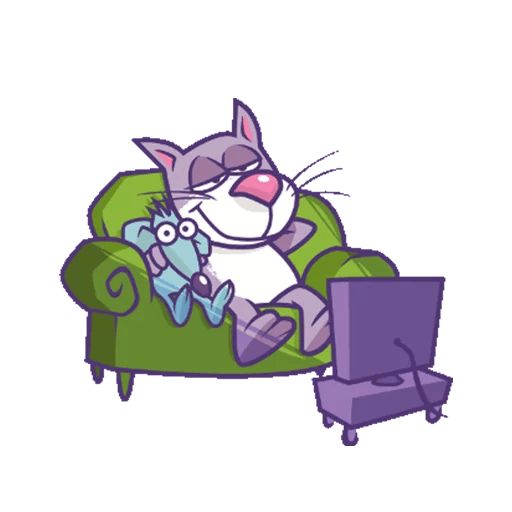 Sticker “Purple Cat-5”