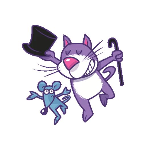 Sticker “Purple Cat-7”