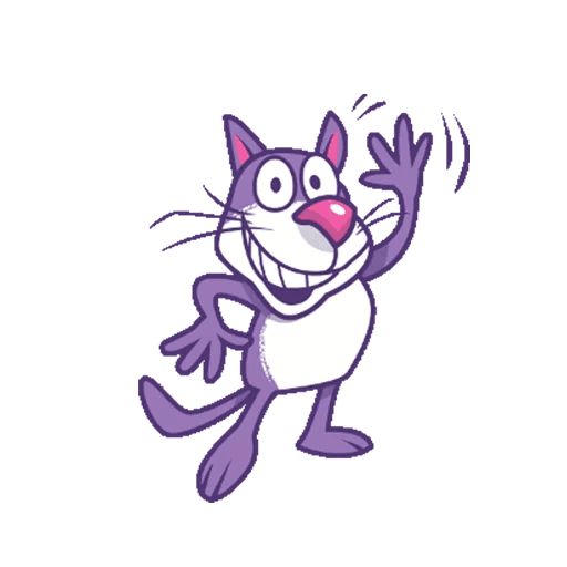 Sticker “Purple Cat-8”