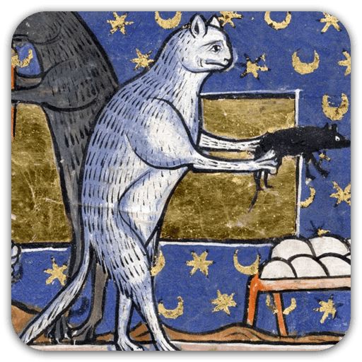 Sticker “Medieval Cats-11”