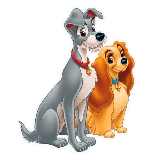 Sticker “Lady and the Tramp-2”