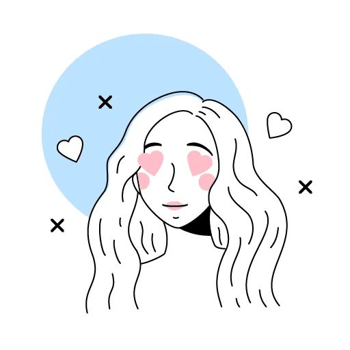 Sticker “Outline Girl-4”