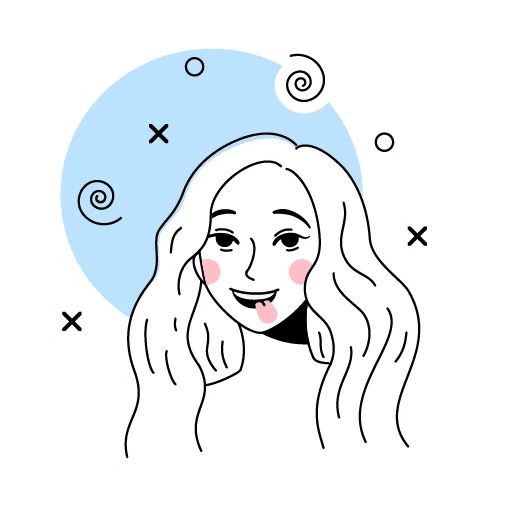 Sticker “Outline Girl-7”