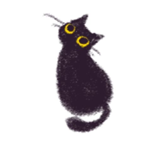 Sticker “Black Cat Momo-2”