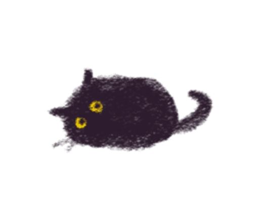 Sticker “Black Cat Momo-4”