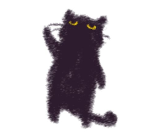 Sticker “Black Cat Momo-5”