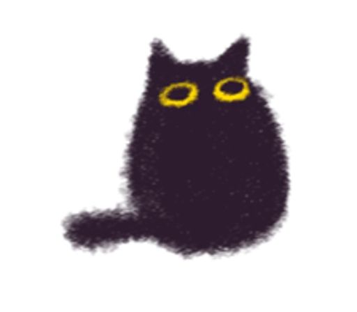 Sticker “Black Cat Momo-6”