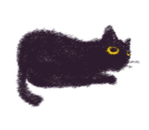 Sticker “Black Cat Momo-7”