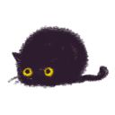 “Black Cat Momo” stickerpack