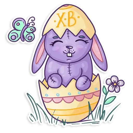 Sticker “Easter Rabbit Toy-2”