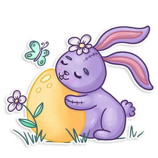 Sticker “Easter Rabbit Toy-8”