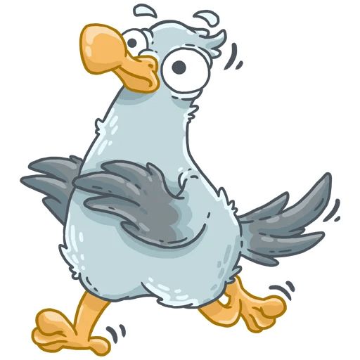 “Mr. Seagull” stickers set for Telegram