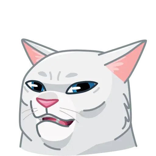 “Memes With Cats” animated sticker set for Telegram