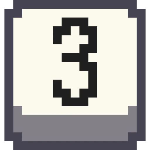 Sticker “Pixel Numbers-4”