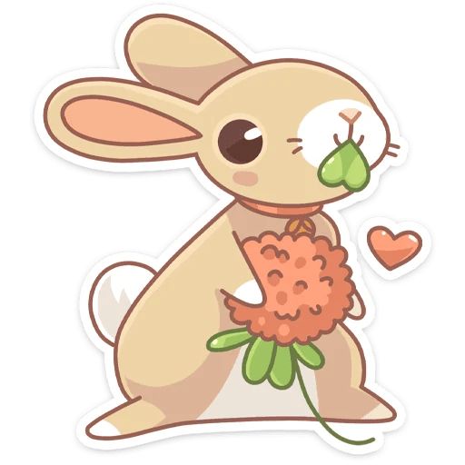 Sticker “Almond The Bunny-1”