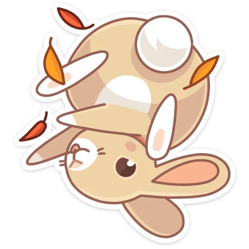 Sticker “Almond The Bunny-11”