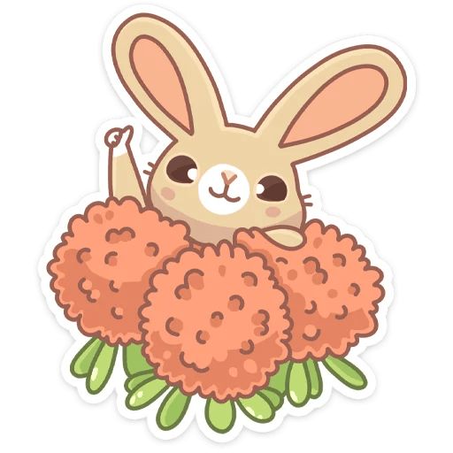 Sticker “Almond The Bunny-2”