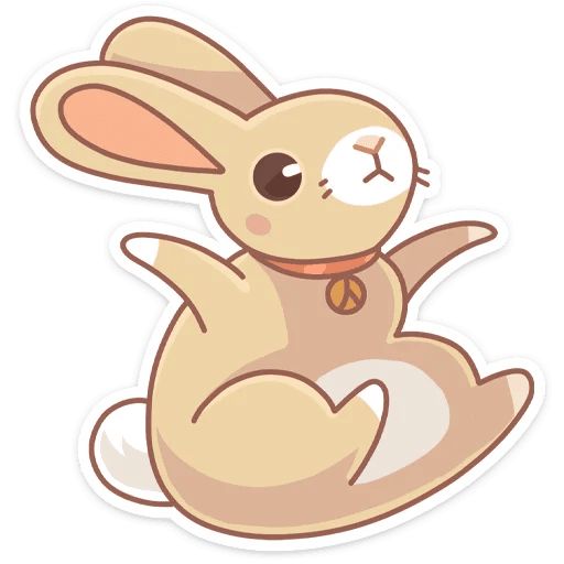 Sticker “Almond The Bunny-3”