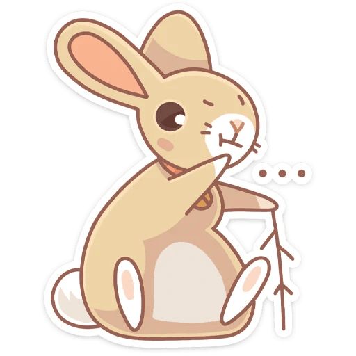 Sticker “Almond The Bunny-5”