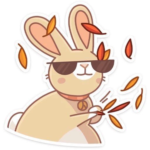 Sticker “Almond The Bunny-9”