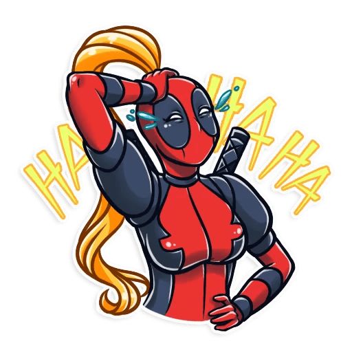 Sticker “Lady Deadpool-1”