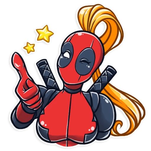 Sticker “Lady Deadpool-3”