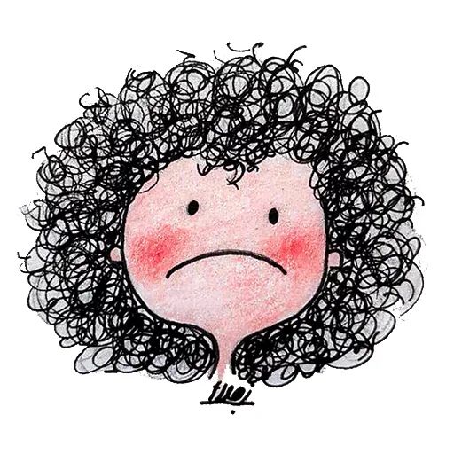 Sticker “Young Curly Girl-7”