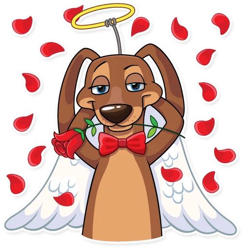 Sticker “Cupid Dog-10”