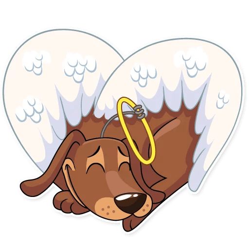 Sticker “Cupid Dog-9”