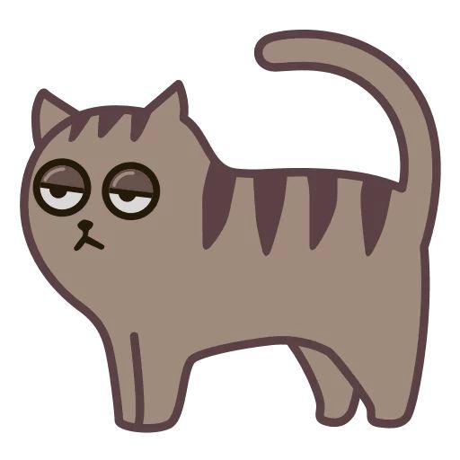 Sticker “Fixel the Snob Cat-1”