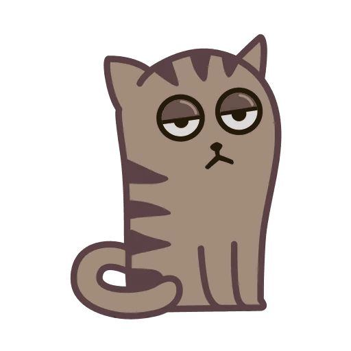 Sticker “Fixel the Snob Cat-2”