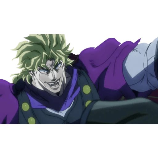 JoJo's Bizarre Adventure Dio Brando Sticker Telegram Stardust Crusaders PNG  - cartoon, face, ficti…