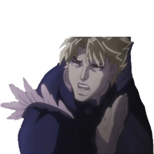 JoJo's Bizarre Adventure Dio Brando Sticker Telegram Stardust Crusaders PNG  - cartoon, face, ficti…