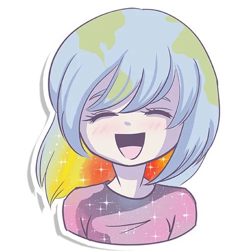 Sticker “Earth-chan-1”