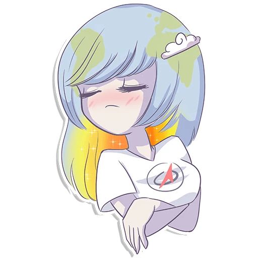 Sticker “Earth-chan-11”