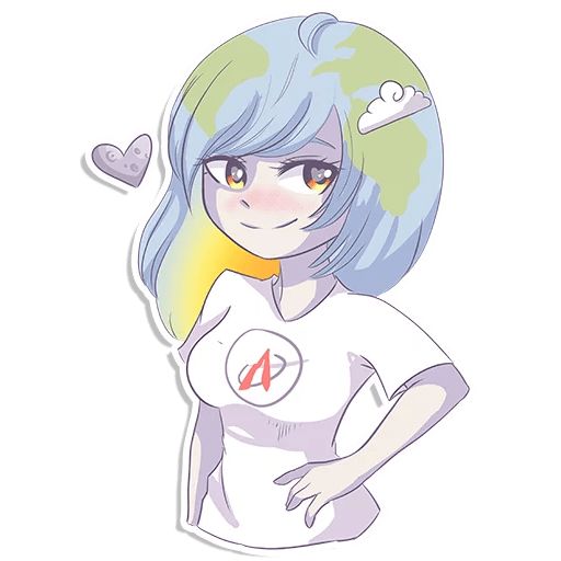 Sticker “Earth-chan-4”