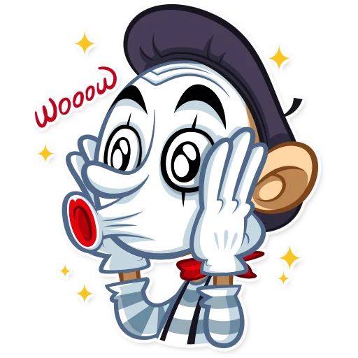 Mike The Mime Stickers Set For Telegram