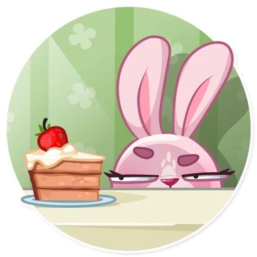 Sticker “Bunny Rosy-5”