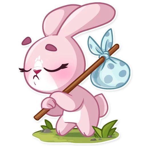 Sticker “Bunny Rosy-8”