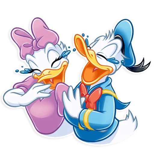 Sticker “Donald and Daisy-1”
