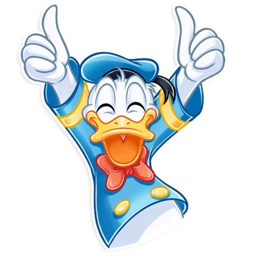 Sticker “Donald and Daisy-3”