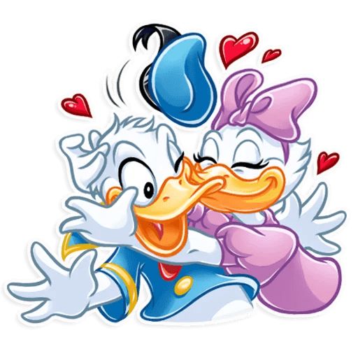 Sticker “Donald and Daisy-6”