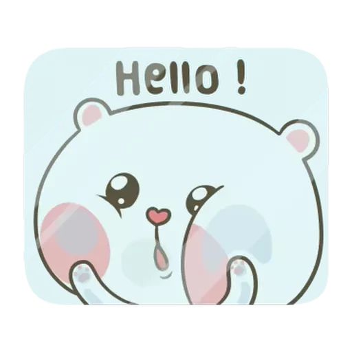 Sticker “Puffy Bear & Rabbit-11”