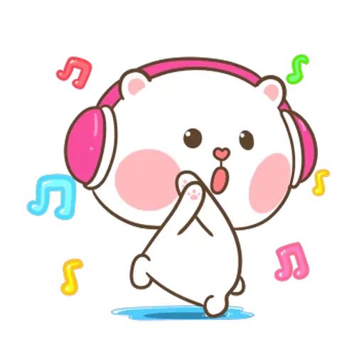 Sticker “Puffy Bear & Rabbit-7”