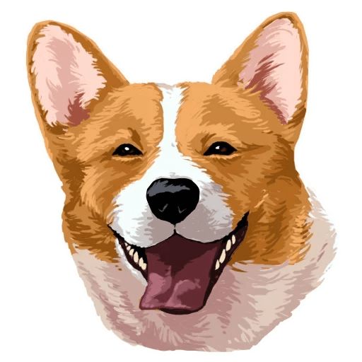Sticker “Corgi Dog-4”