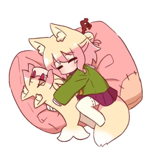 Sticker “Kemomimi Chan-4”