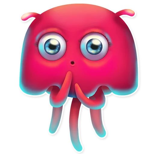 Sticker “Funny Jellyfish-1”