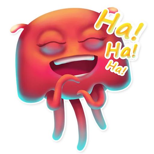 Sticker “Funny Jellyfish-3”