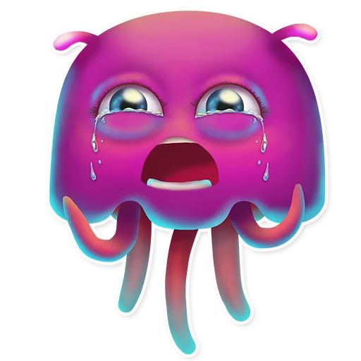 Sticker “Funny Jellyfish-4”